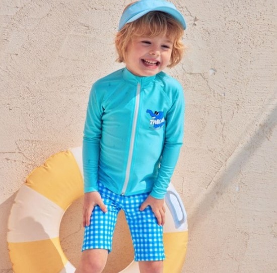 [快適さとスタイルを同時に] TABLIER 男児ラッシュガードセット/男児水着/キッズラッシュガード/幼児ラッシュガード/半ズボンセット/UVカット/UPF50+/キッズ水着/韓国キッズファッション