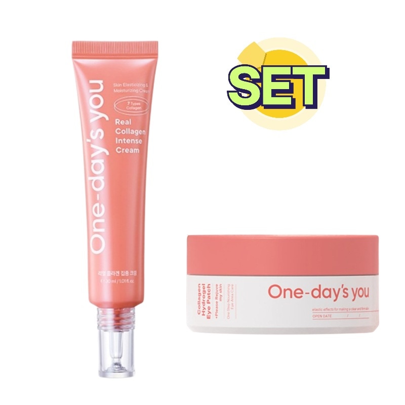 NEW リアルコラーゲン集中クリーム+コラーゲンアイパッチ60枚/スキンケア/トナーパッド/ふき取りパッド/コラーゲン/アイパッチ/デイリーマスク/目元ケア/口元ケア/シワ
