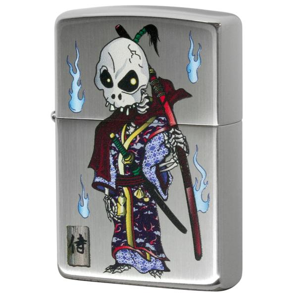 ライター せ替えドクロ 侍 シルバー