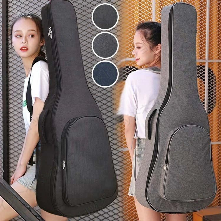 新生活 ギフト ギターバッグ クラシック ギターケース アコギ エレキ　リュック型 手提げ 楽器 アクセサリー セミハードケース アコースティックギター ケース オックスフォード 無地 ギグバッグ 2