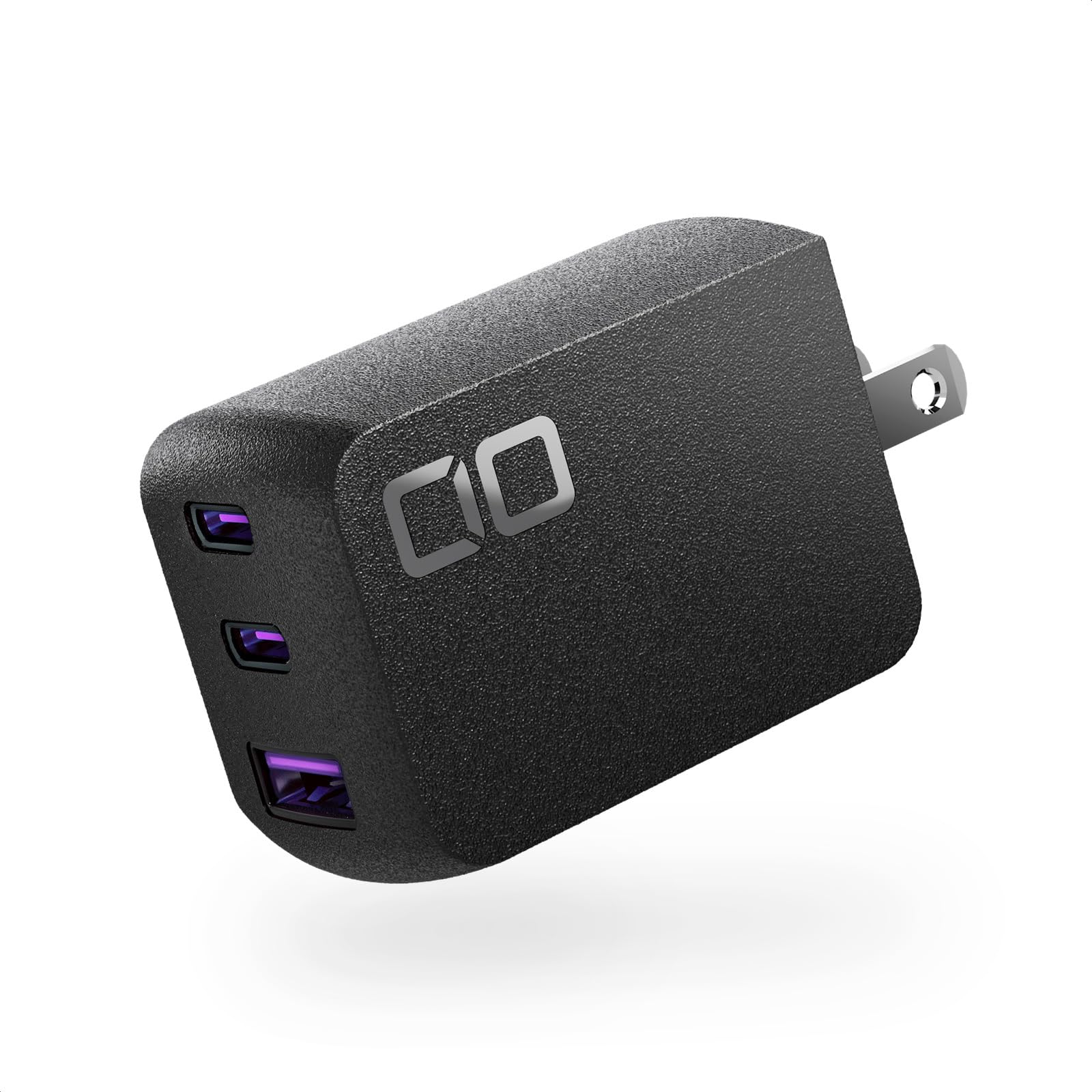 CIO NovaPort TRIO 65W USB-C ×2 A 急速充電器 [世界最小級 NovaIntelligence NovaEngine搭載] ACアダプター 3ポート 2C1A USB t