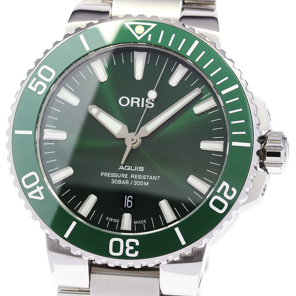オリス ORIS 7730 アクイス デイト 自動巻き メンズ 美品 _863263【中古】