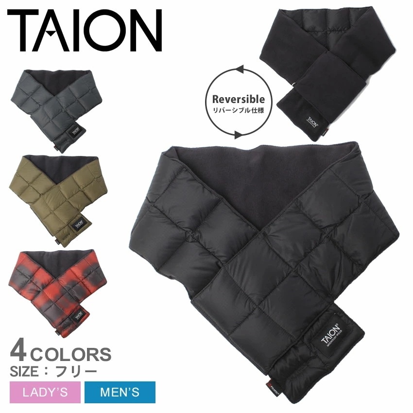 マウンテン リバーシブル ライトダウンマフラー R201XMT-900SP レディース メンズ ダウン ブランド 防寒 保温 アウトドア 外出 シンプル 無地 ウェア