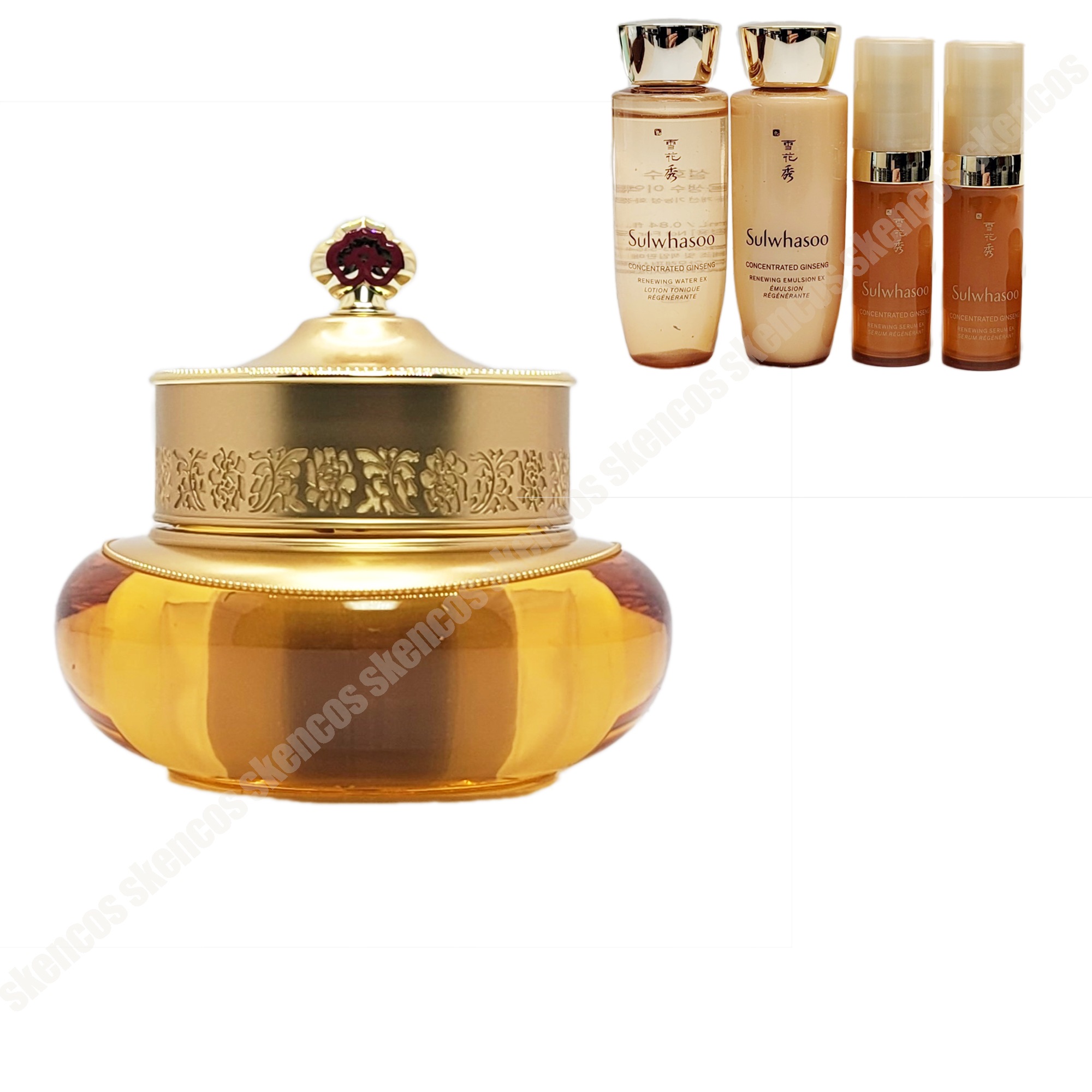 拱辰享(ゴンジンヒャン) 気＆津 クリーム 50ml/基礎栄養弾力ケア+雪花秀 滋陰生(ジャウムセン) 4サンプル旅行用キット