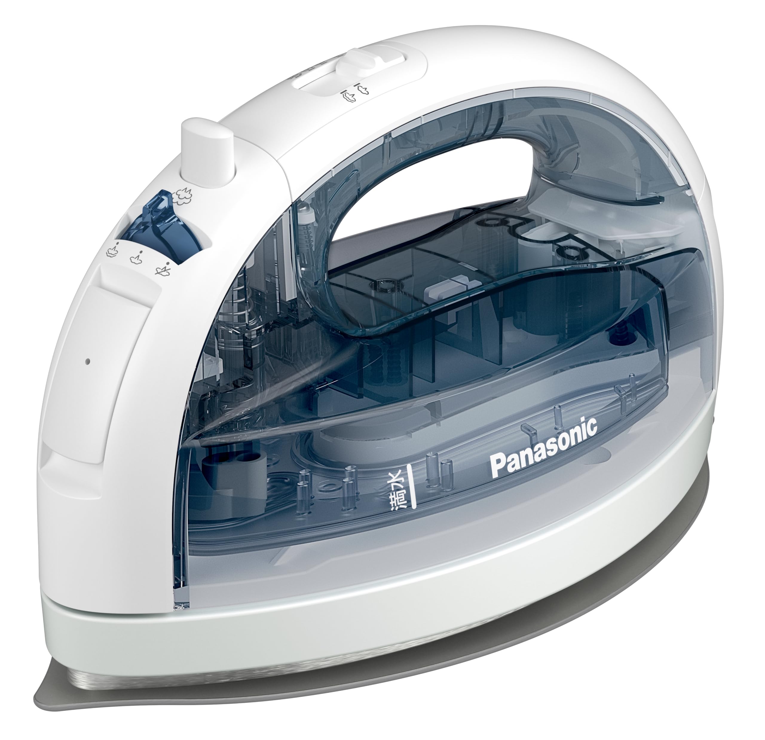 【2025最新型 コードレス】パナソニック コードレススチームアイロン NI-WL409-H クリアグレー Wヘッド シルバーチタンコート