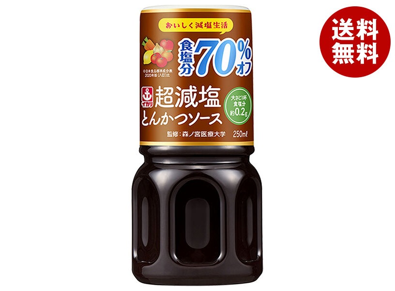 イカリソース 超減塩 とんかつソース 250mlPET×15本入×(2ケース)