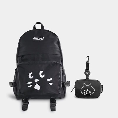 Qoo10] ネ・ネット リュックバッグ ポッチ 2点セット にゃ