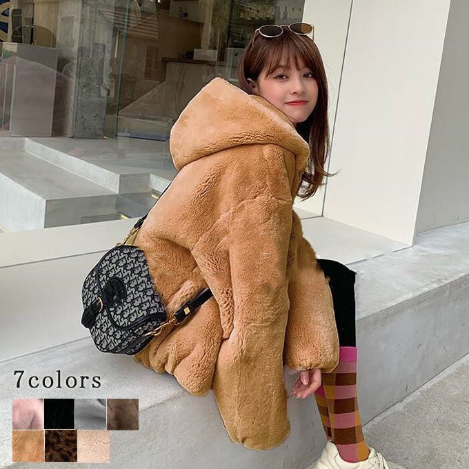 高級な質感 ファーコート レディース 毛皮コート 長袖 アウター ジャケット フェイクファー 大きいサイズ 防寒 大人 暖かい もこもこ 体型カバー カジュアル ゆったり