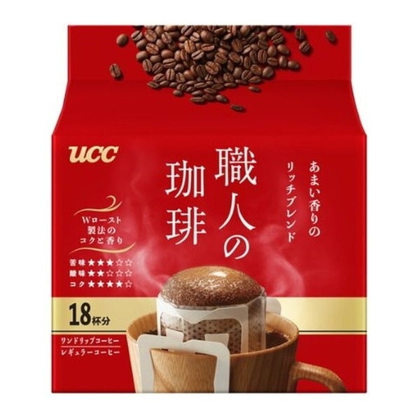 UCC 職人の珈琲 ワンドリップコーヒー あまい香りのリッチブレンド 18P x12 メーカー直送