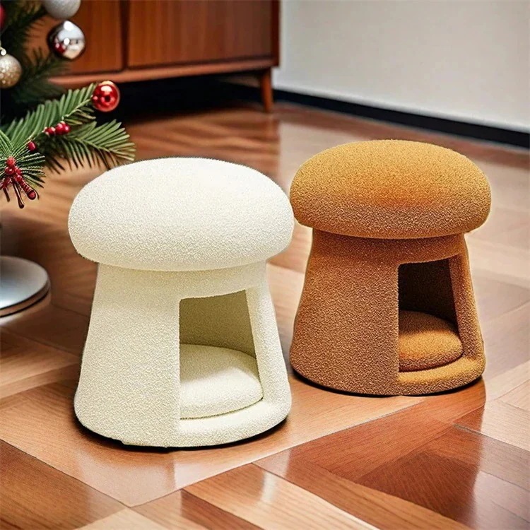 化粧椅子 ペットハウス 靴交換ベンチ 猫小屋 矮小ベンチ ペット用品 大人気 収納ベンチ 激安セール ベンチ 座りやすい メイクアップチェア 猫用ベッド キノコ丸ベンチ