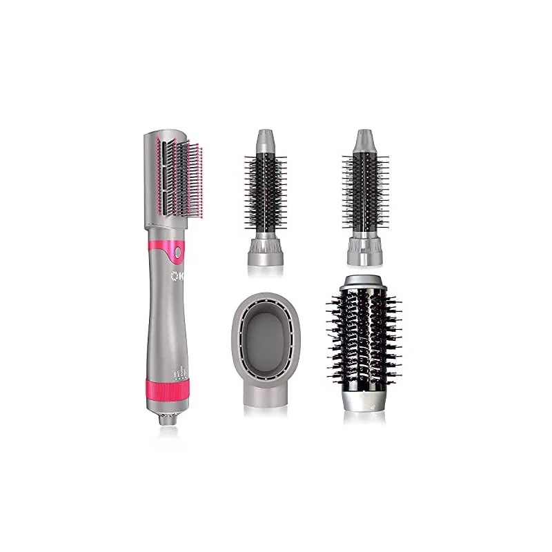 【即納】KLD ヘアドライヤーブラシ 多機能 ホットエアーブラシ 5 IN 1 電熱 カール 冷熱風 低騒音 速乾 3段階温度調節 大風量 ヘアアイロン ヘアブラシ ヘアケア ストレート日本語説明書付