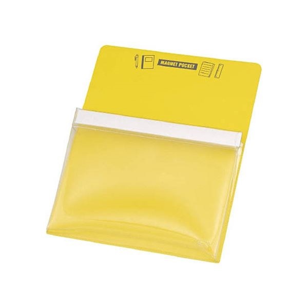 （まとめ） TRUSCO マグネットポケットA4用黄 MGP-A4-Y 1枚 [x5セット]