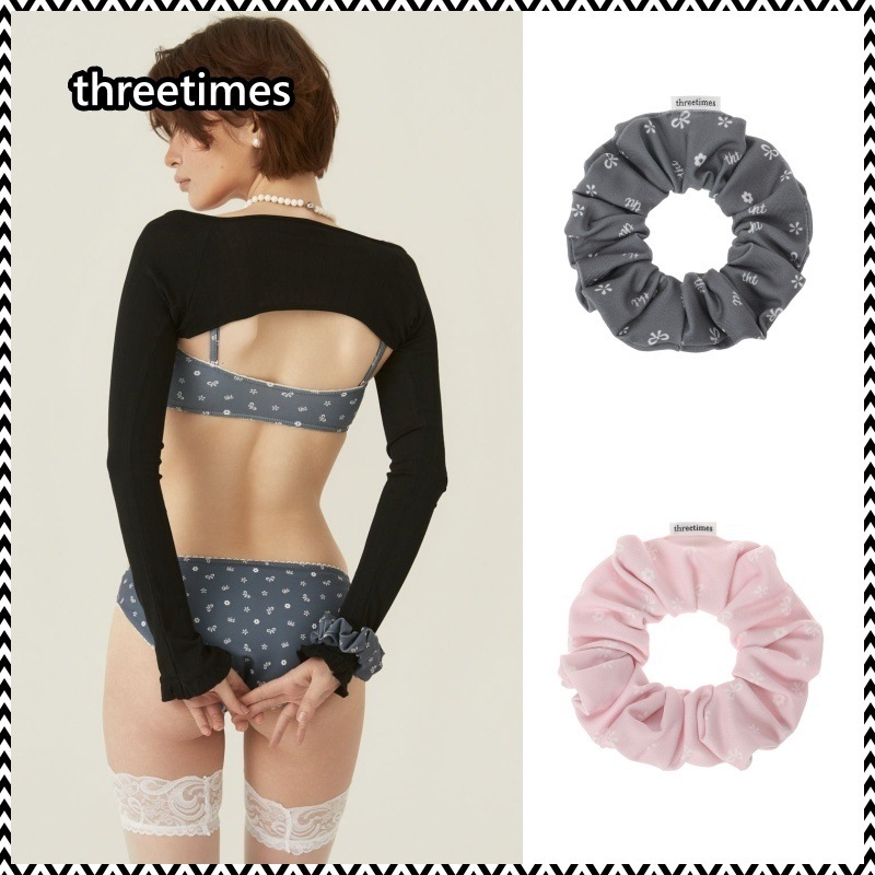 threetimes Yogurt hair scrunchie