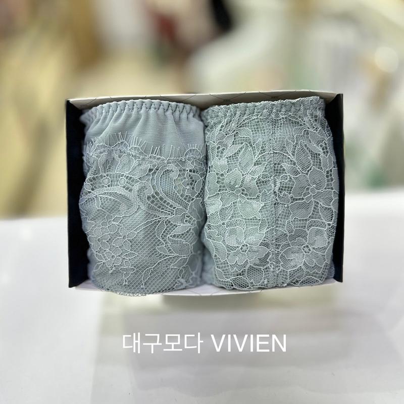 アイラッシュジャガードレースパンティー2種セット KHA_DG