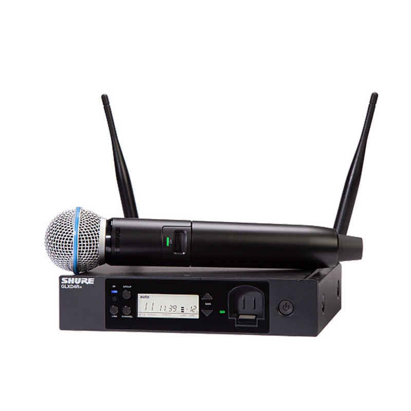 SHURE　GLX-D24R+/BETA58A ハーフラック型型受信機付ボーカルワイヤレスシステム　GLXD24R+J/B58-Z2