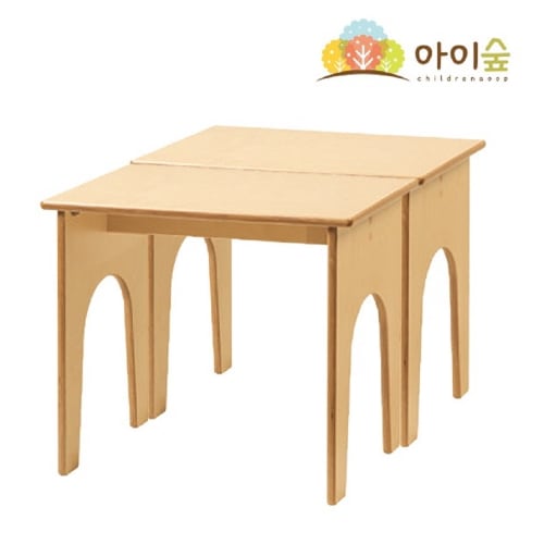 ブレインフォレストラバーツリーデスク原木正方形2つ幼稚園幼児学校学校学院教授教区団体創造力