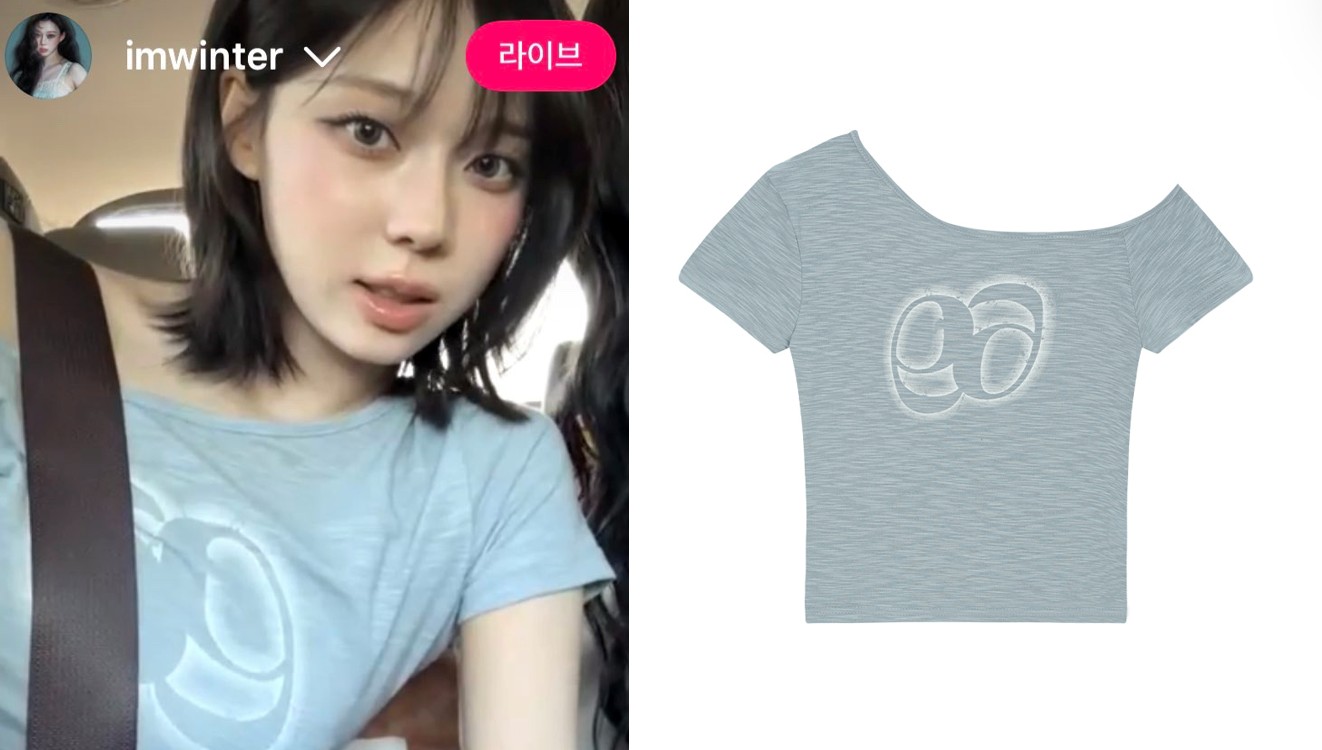 [AESPA WINTER]KIKI SLIM TEE_3COLOR(7月21日より順次発送予定)