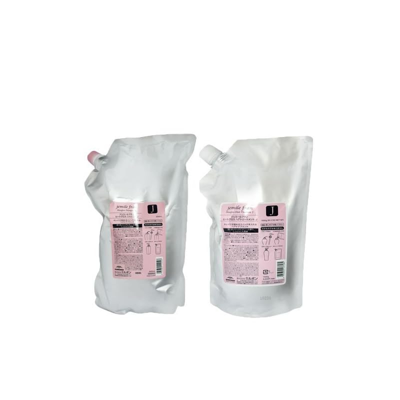 【セット】 ミルボン MILBON ジェミールフラン ヒートグロス シャンプー J 2500mL + トリートメント J 2500g 【レフィル】 シャンプー トリートメントセット