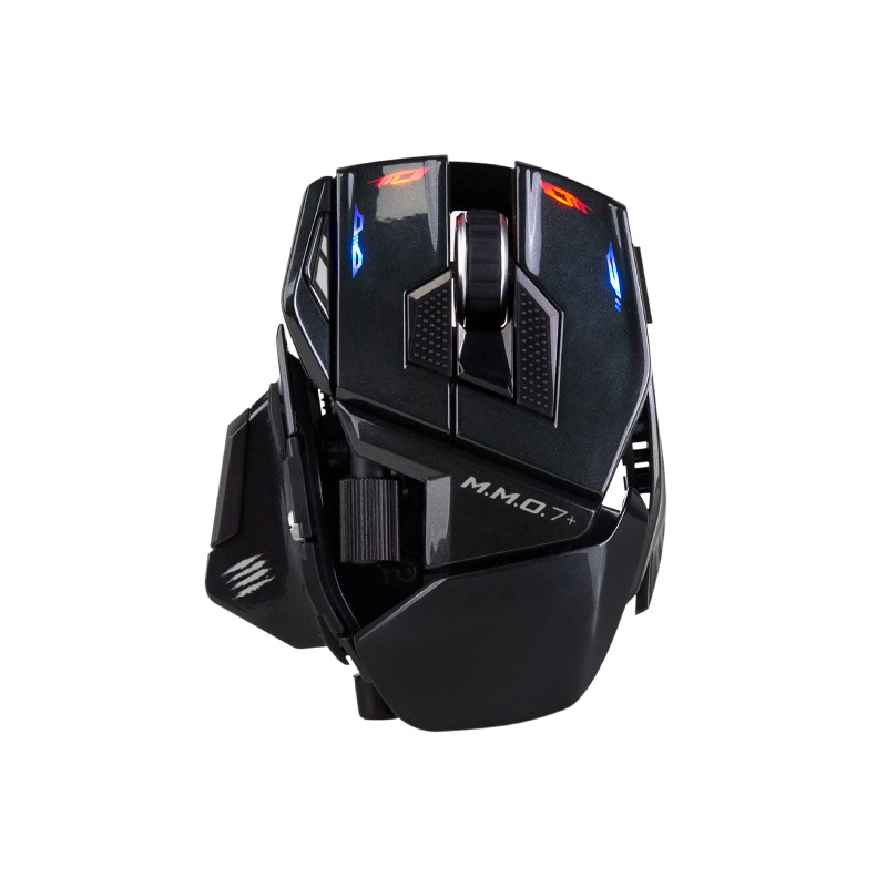 Mad Catz マッドキャッツ M.M.O. 7+ ゲーミングマウス 有線 無線 両対応 高精度 21ボタン MM10NHINBL000-0J