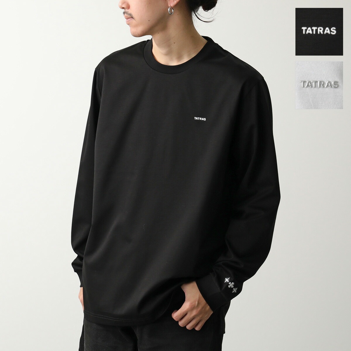 TATRAS タトラス Tシャツ SICADO シカード MJXA0054083588 メンズ 長袖 カットソー クルーネック コットンジャージー ちびロゴT