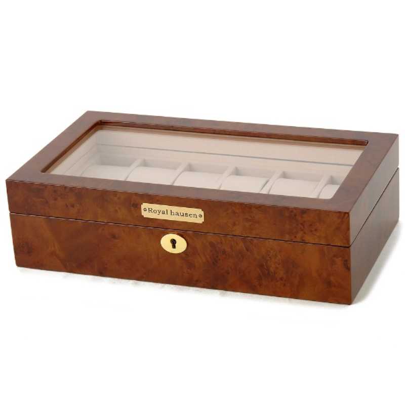 ロイヤルハウゼン　時計収納ケース(12本用)　GC02-LG3-12(ブラウン)