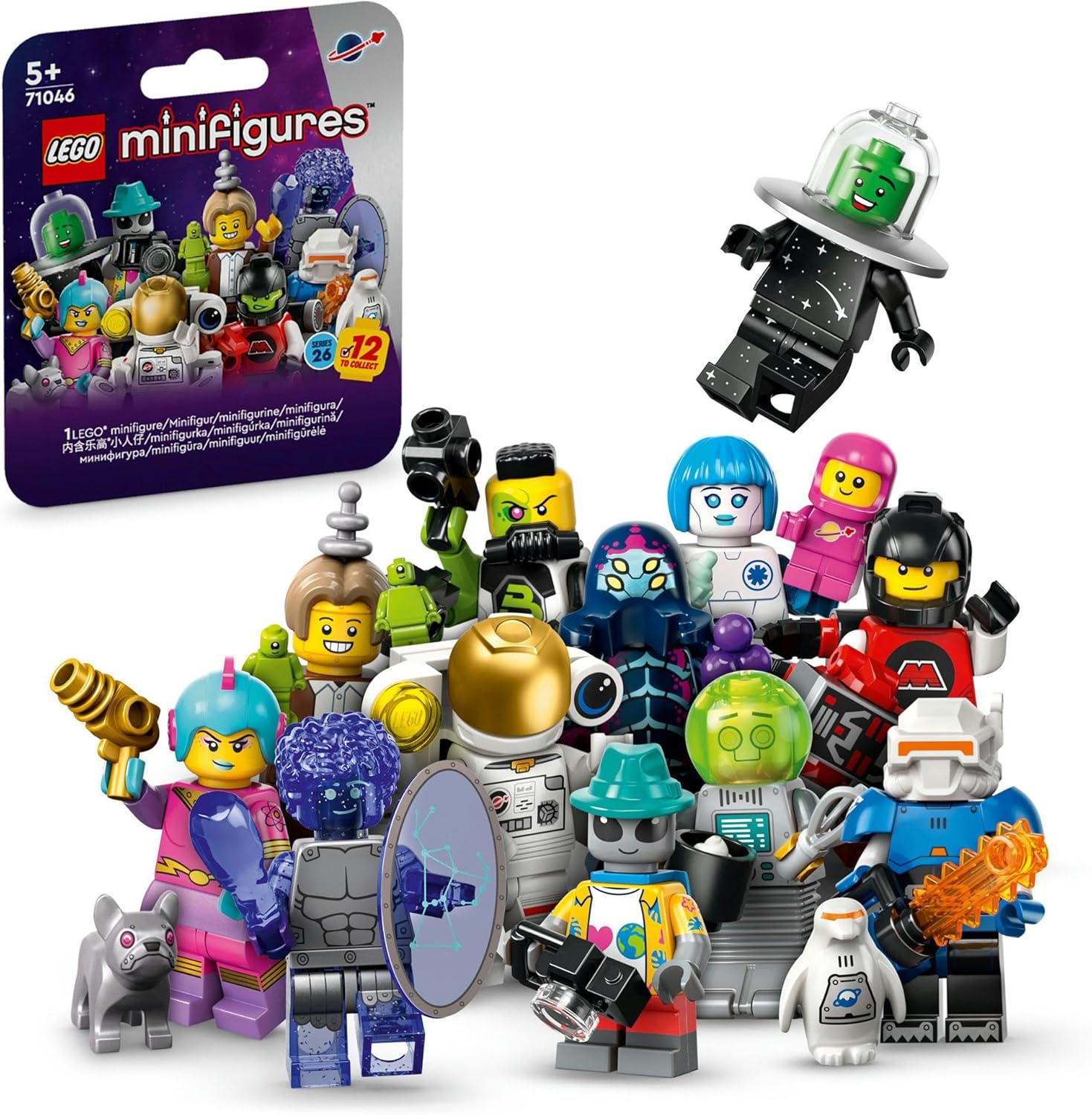 レゴ LEGO ミニフィギュア シリーズ26 71046 宇宙 BOX販売（36個入） おもちゃ 玩具 クリスマスプレゼント プレゼント ブロック 男の子 女の子 子供 4歳 5歳 6歳 7歳