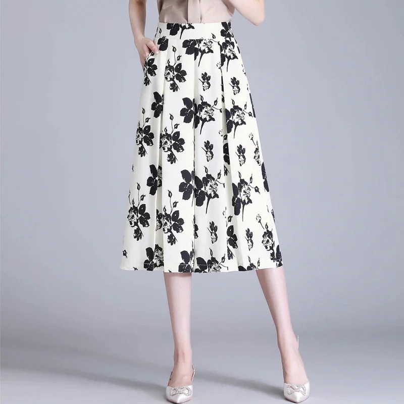 Aライン プリーツスカート夏の新型キュロットパンツ 大きいサイズ キュロットスカート