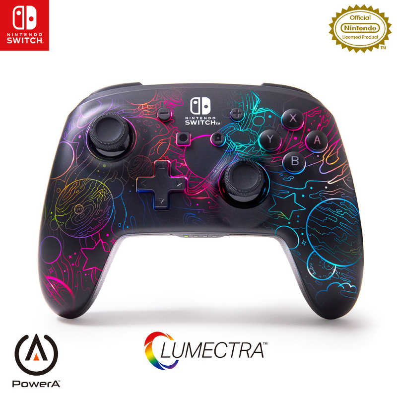 POWERA　ルメクトラ・エンハンスド・ ワイヤレスコントローラー for Nintendo Switch - ギャラクティック・ボルテックス　NSGP0349JP-01