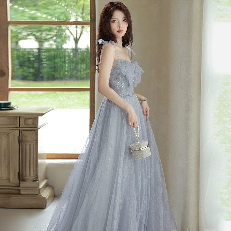 イブニングドレス女性2024エレガントファッション妖精誕生日ウェディングドレスプリンセス大人卒業イブニングドレス