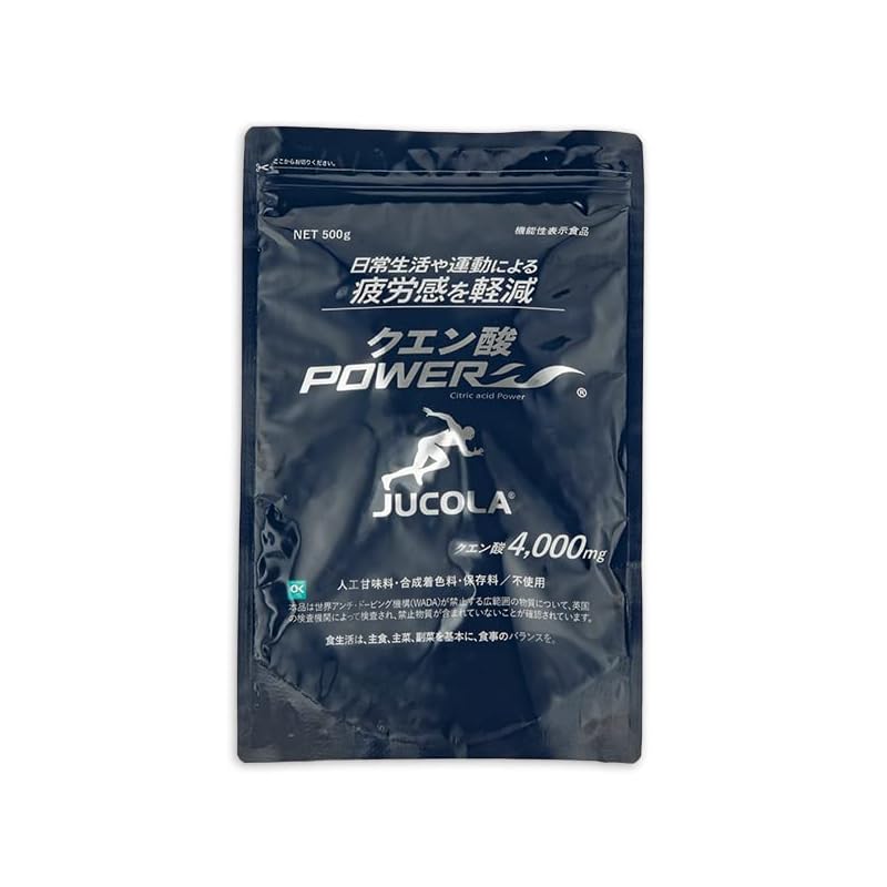 JUCOLA クエン酸パワー（お得用５００ｇタイプ） 500グラム (x 1)