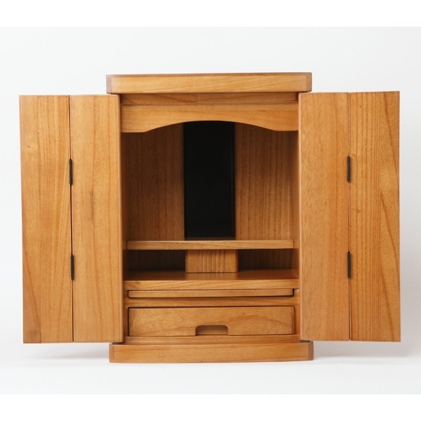 ミニ仏壇 安心満足12点セット(ナチュラル色)