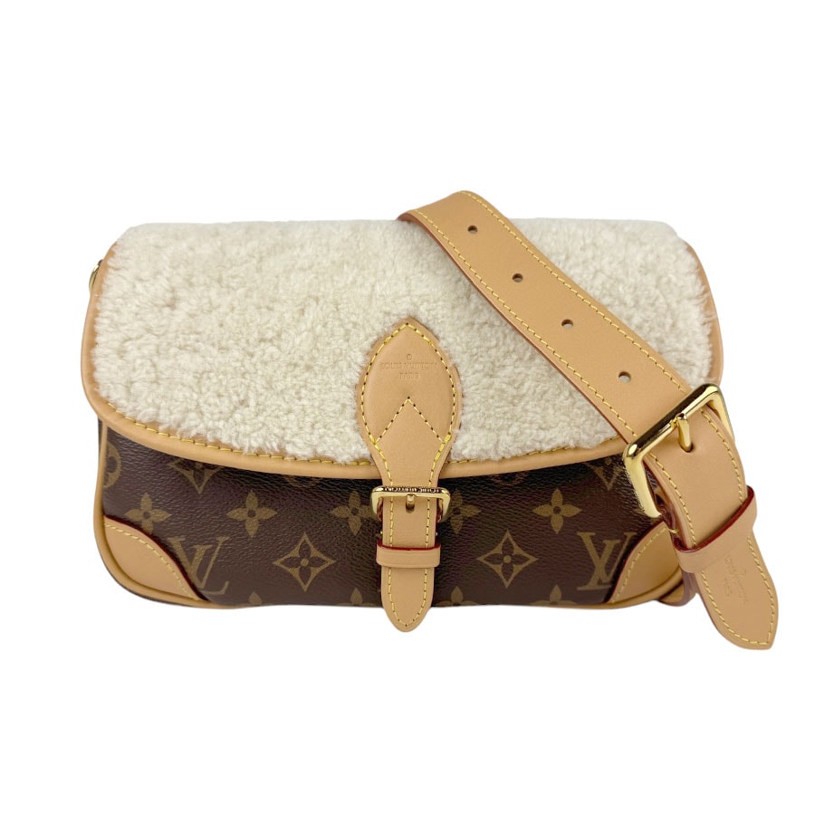 ルイ ヴィトン LOUIS VUITTON ショルダーバッグ モノグラム ディアヌNM PM モノグラムキャンバス/ボア ブラウン×アイボリー ユニセックス M46317 z3904