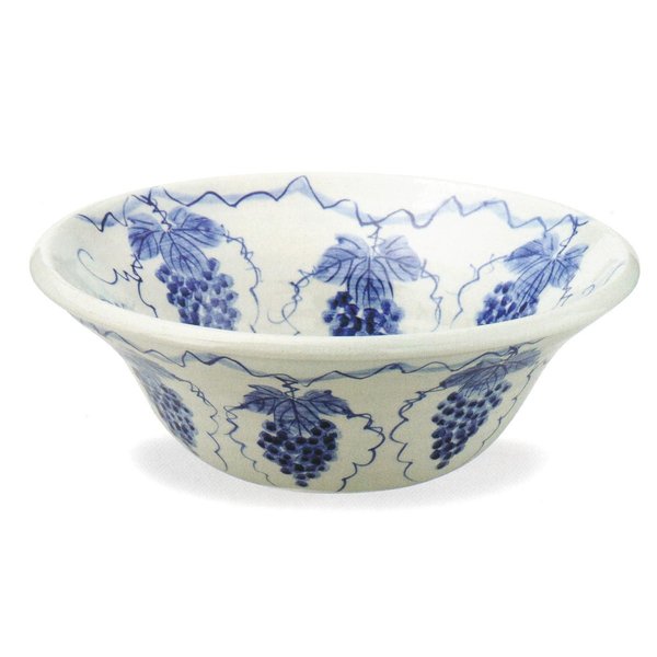 ぶどう絵手洗鉢