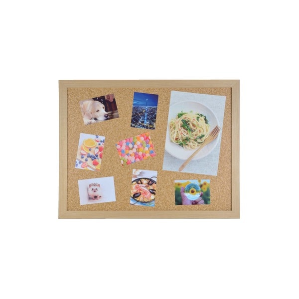 何度でも貼ってはがせる額 A3 436×286mm ナチュラル 画びょう・テープが必要ない ペタペタ貼れるボード 粘着ボード