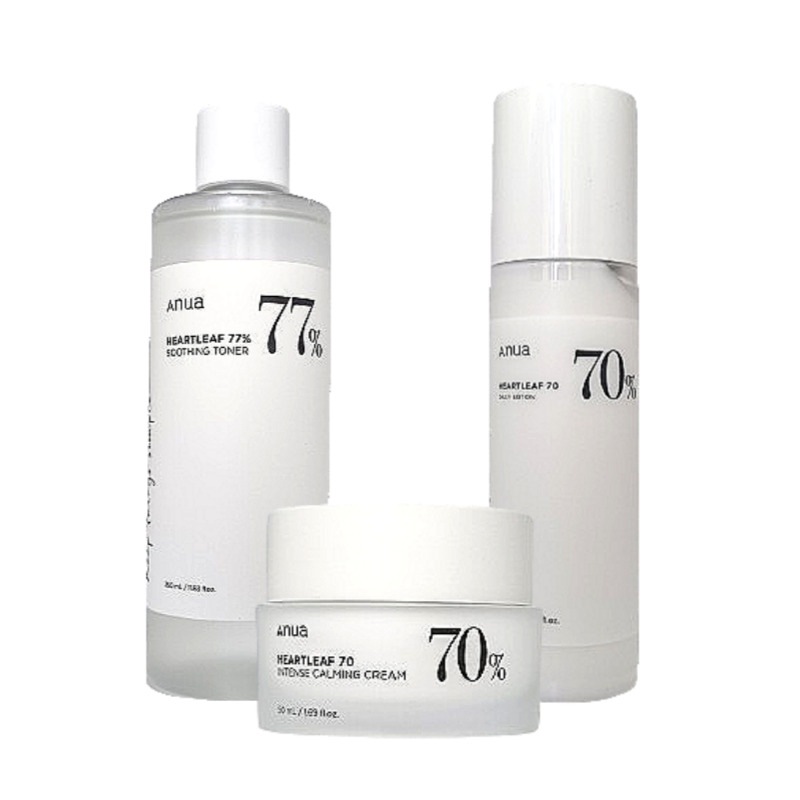 3点セット[クリーム50ml+ローション200ml+トナー350ml]ドクダミ 保湿 鎮静/韓国コスメ スキンケア化粧水乳液セット