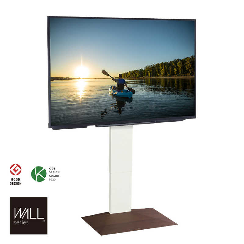 ナカムラ　32～80インチ対応 テレビスタンド WALL V3 (ハイタイプ) ウォールナットベース　WLTVB6W38