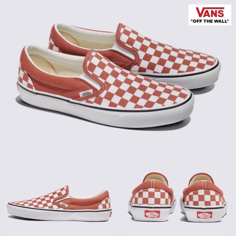 [VANS] バンズ クラシック スリッポン / Classic Slip On COLOR THEORY CHECKERBOARD AUBURN