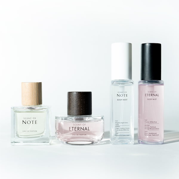 【錦戸亮/赤西仁プロデュース香水ボディミスト】セット　SCENT OF NOTE / ETERNAL EAU DE PARFUM BODYMIST  White Lily Clean Musk