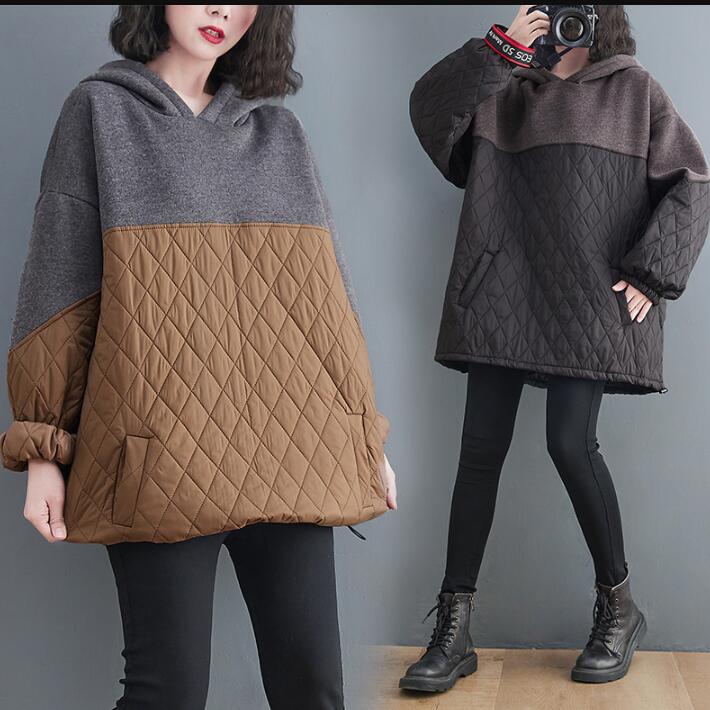 パーカー レディース　裏起毛　厚手　スウエット　トレーナー オーバーサイズ　カジュアル　フード付き 　ロング　ビッグシルエット　大きめ　長袖　ゆったり　温かい　防寒 秋冬今日は30パーセント