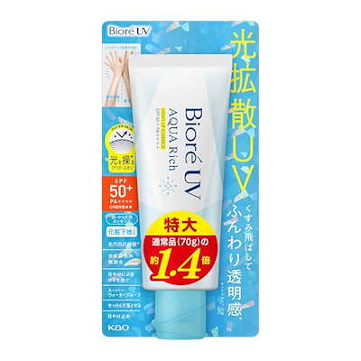 他サイト： ビオレ Bioré UV アクアリッチ ライトアップ エッセンス 100g 日焼け止め SPF50 【Amazon.co.jp限定】の商品画像