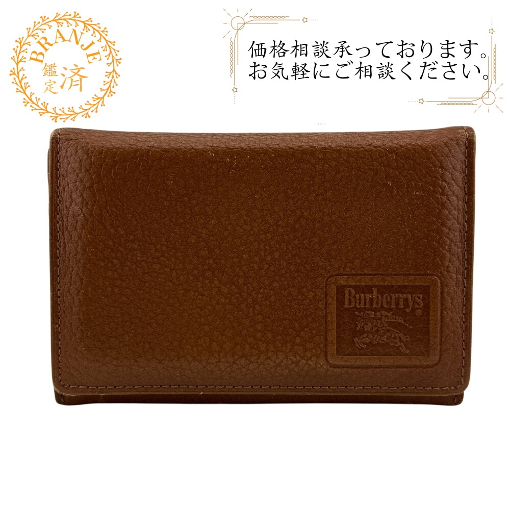 カードケース ヴィンテージ ノバチェック レザー 名刺入れ ブラウン