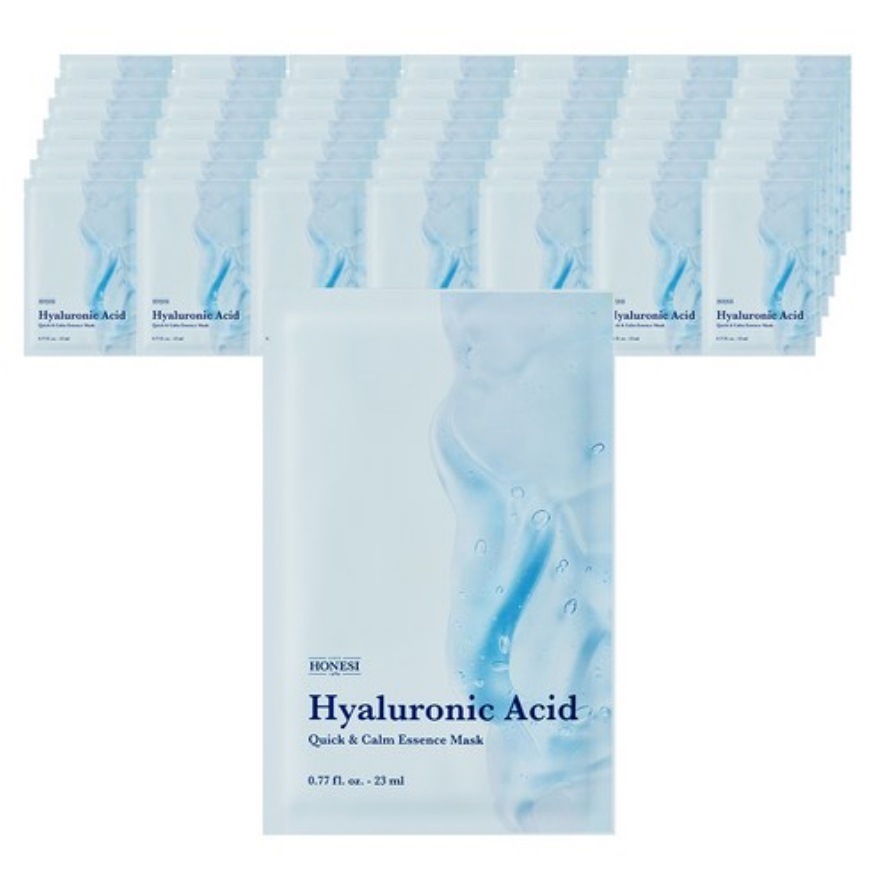 クイックアンドカムエッセンス ヒアルロン酸 マスクパック, 23ml*50ea (ナイトケア/メイク前緊急保湿/皮膚カミング/鎮静ケア/水分ケア/水分鎮静/デイリーマスクパック)