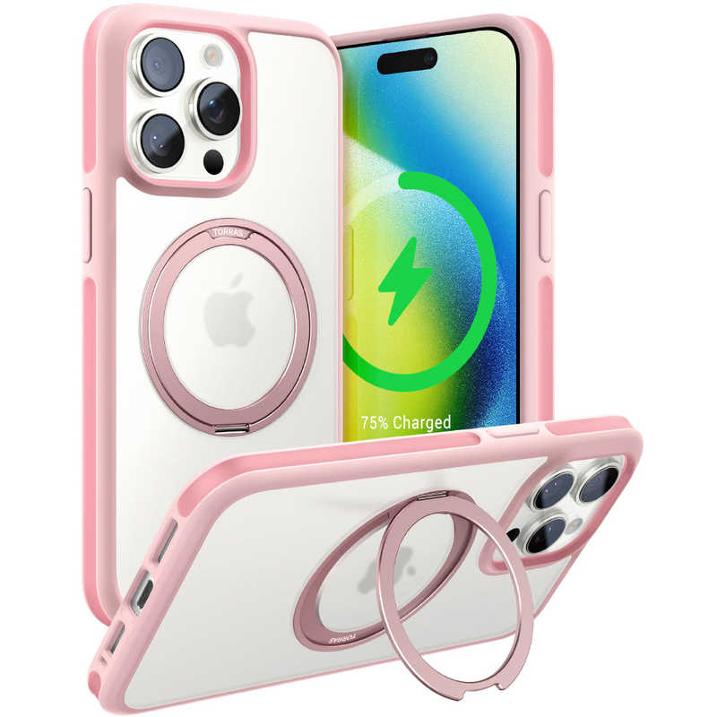 TORRASトラス　UPRO Ostand R Fusion for iPhone 15 Pro ［ Pink ］　X00FX1313