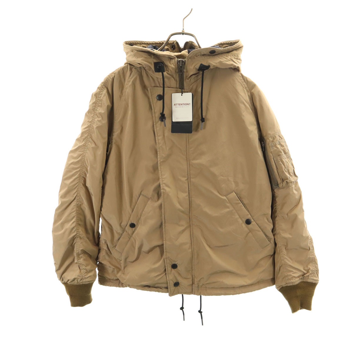 未使用 フライトジャケット S ベージュ メンズ 古着