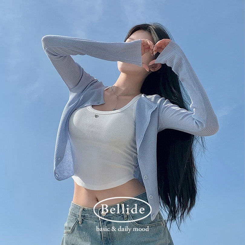 [BELLIDE MADE] フルーツリネンカーディガン cd1241 4,977円