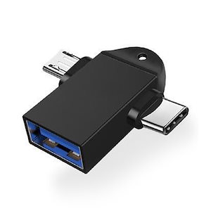 Type-C/Micro to USB USB/Type-C 変換アダプタ 2in1 タイプC変換