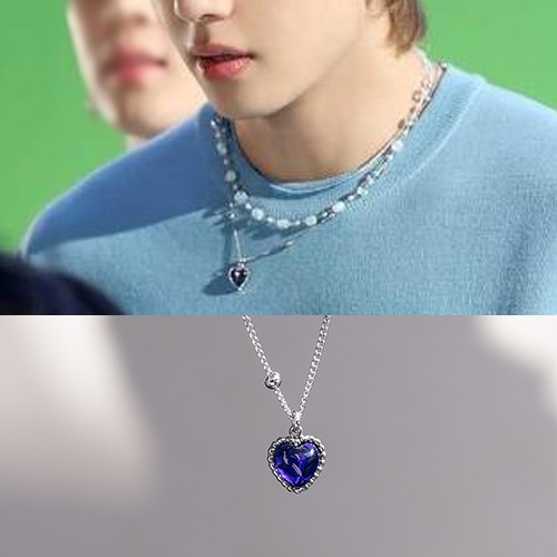 BTS/V/防弾少年団/V/テテ st. ミラーハートネックレス (2color)