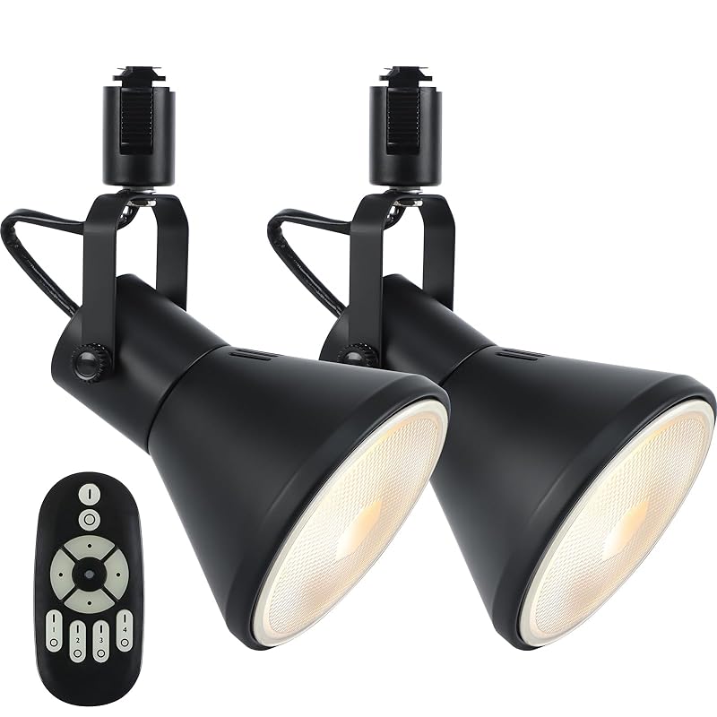 szbritelight ダクトレール用 スポットライト E26 調光 調色LED ビーム電球付き 100W形相当 リモコン付き 昼光色 電球色 ライティングレール 照明 角度調節自由 天井照明 ダイ