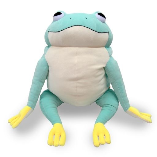 シナダグローバル(Shinada Global) もちシリーズ もちかえる 水色 (XL) 35×35×50cm ぬいぐるみ カエル アニマル MOKR-0880LB