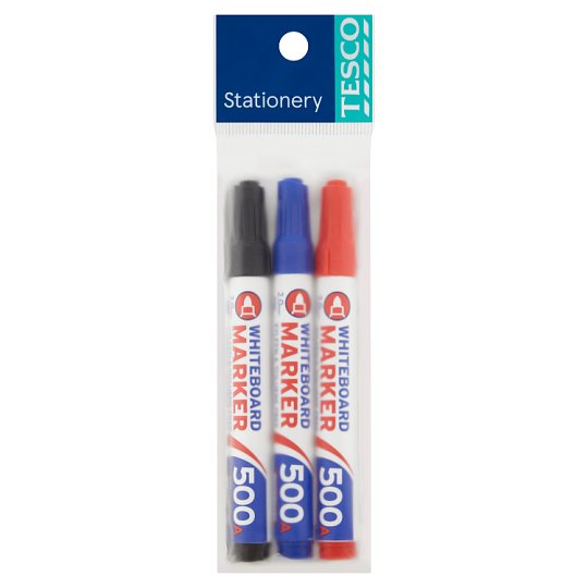 【新発売】 Stationery Tesco TM500A 3pcs Assorted Marker Whiteboard その他